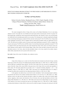 Bing and Wang Afr J Tradit Complement Altern Med. (2010) 7(4):291