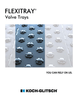 FLEXITRAY&reg; valve trays - Koch