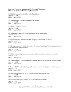 Enterprise Systems for Management, 2e (Motiwalla/Thompson