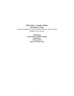 Hello Sailor! Canadian Edition - Maritime Museum of the Atlantic