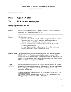 Mortgagee Letter 11-29