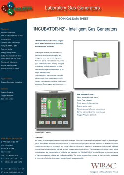 INCUBATOR-N2 Nitrogen Generator