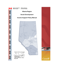 Income Support Policy Manual - May 2006