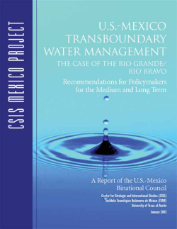 US-Mexico Transboundary Water Management