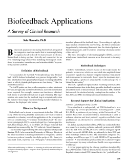 Biofeedback Applications
