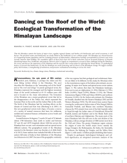 Dancing on the Roof of the World: Ecological