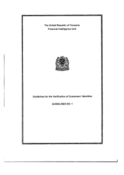 Guidelines for the Verification of Customers` Identities