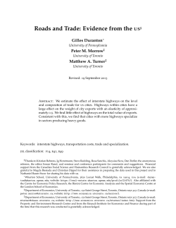 Roads and Trade: Evidence from the US