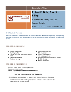 his Curriculum Vitae