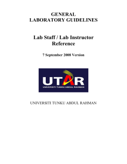 General Laboratory Guidelines