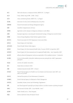 Appendix C - Acronyms, abbreviations and names
