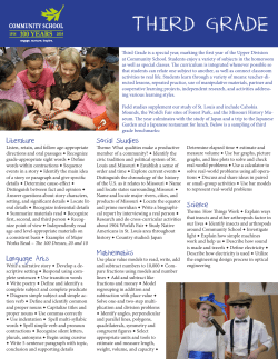 third grade - Community School