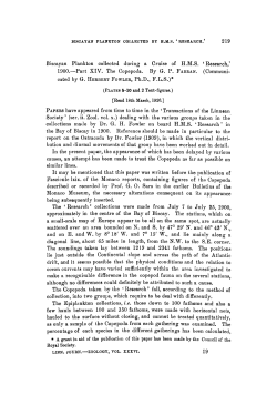Biscayan Plankton collected during a Cruise of H.M.S. Research
