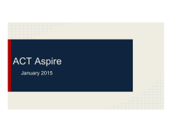 ACT Aspire - Spart5.net