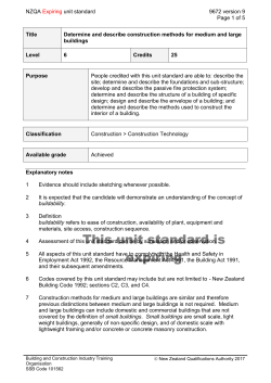 9672 Determine and describe construction methods for