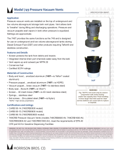 FIG 749 Specification Sheet December 2016