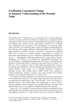 Facilitating Conceptual Change in Students