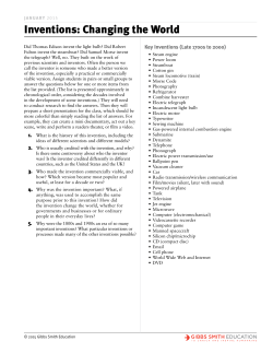 Inventions: Changing the World