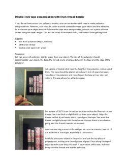 Double-‐stick tape encapsulation with linen