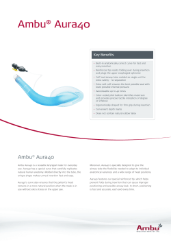 Ambu&reg; Aura40&trade; Datasheet