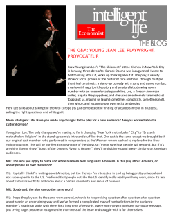 Economist Interview - Young Jean Lee`s Theater Company