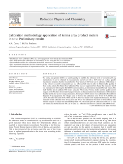 Calibration methodology application of kerma area product meters