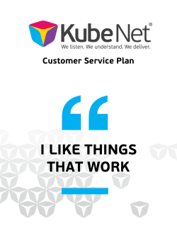 Customer Service Plan