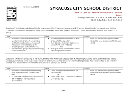 Unit Assessment Rubric - The Syracuse City School District