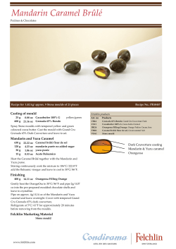 Mandarin Caramel Br&ucirc;l&eacute;