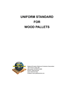 Uniform Standard for Wood Pallets