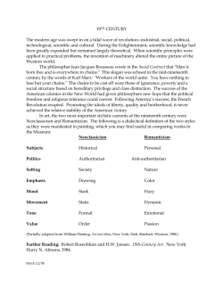 19TH CENTURY The modern age was swept in on a tidal wave of