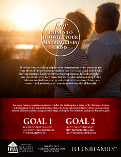 Four Things to Do When Your Marriage is in Crisis