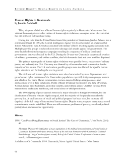 Human Rights in Guatemala