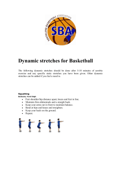 Dynamic stretches for Basketball