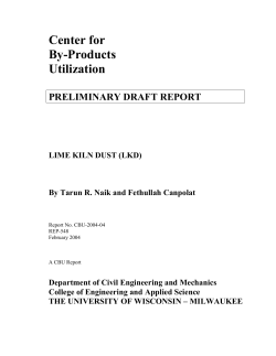 Lime Kiln Dust