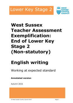 H2931a WS End of Lower KS 2 TA Writing Exemplification