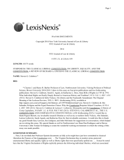 50 of 664 DOCUMENTS Copyright 2014 New York University