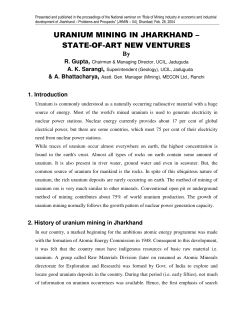 uranium mining in jharkhand