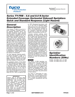 Series TY-FRB &ndash; 5.6 and 8.0 K-factor Extended Coverage Horizontal