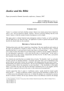 Justice and the Bible - Biblical Hermeneutics