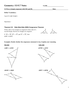 Geo Notes 5.5-5.7