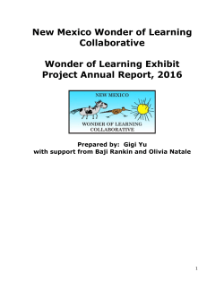 New Mexico annual report 4-16 - North American Reggio Emilia