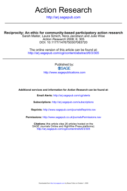 Action Research - TRG Virtual Community