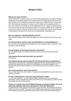 Minibus FAQ`s
