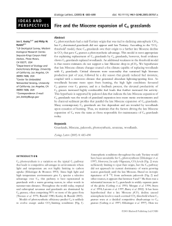 Fire and the Miocene expansion of C4 grasslands