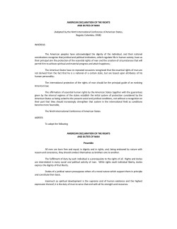 american declaration of the rights