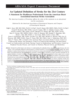AHA/ASA Expert Consensus Document
