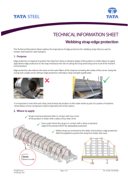 TIS-0005 Webbing strap edge protection