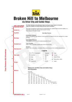 Broken Hill to Melbourne