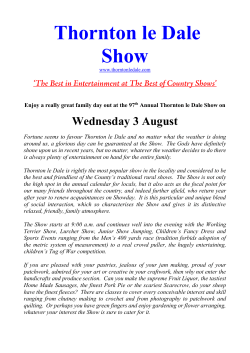 Thornton le Dale Show